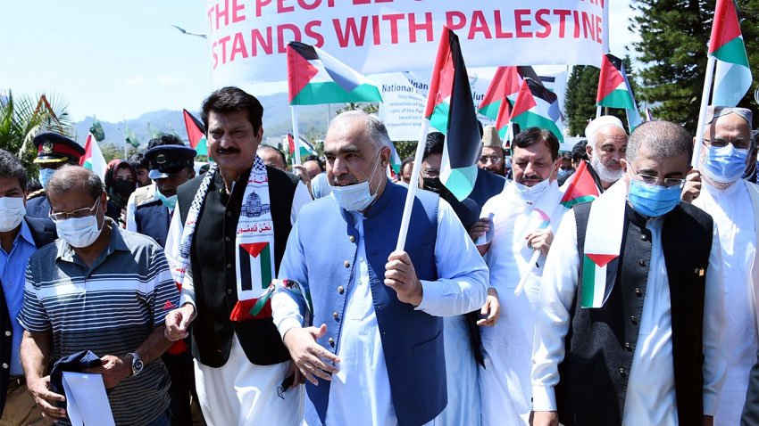 Pakistan express solidarity with oppressed Palestinians