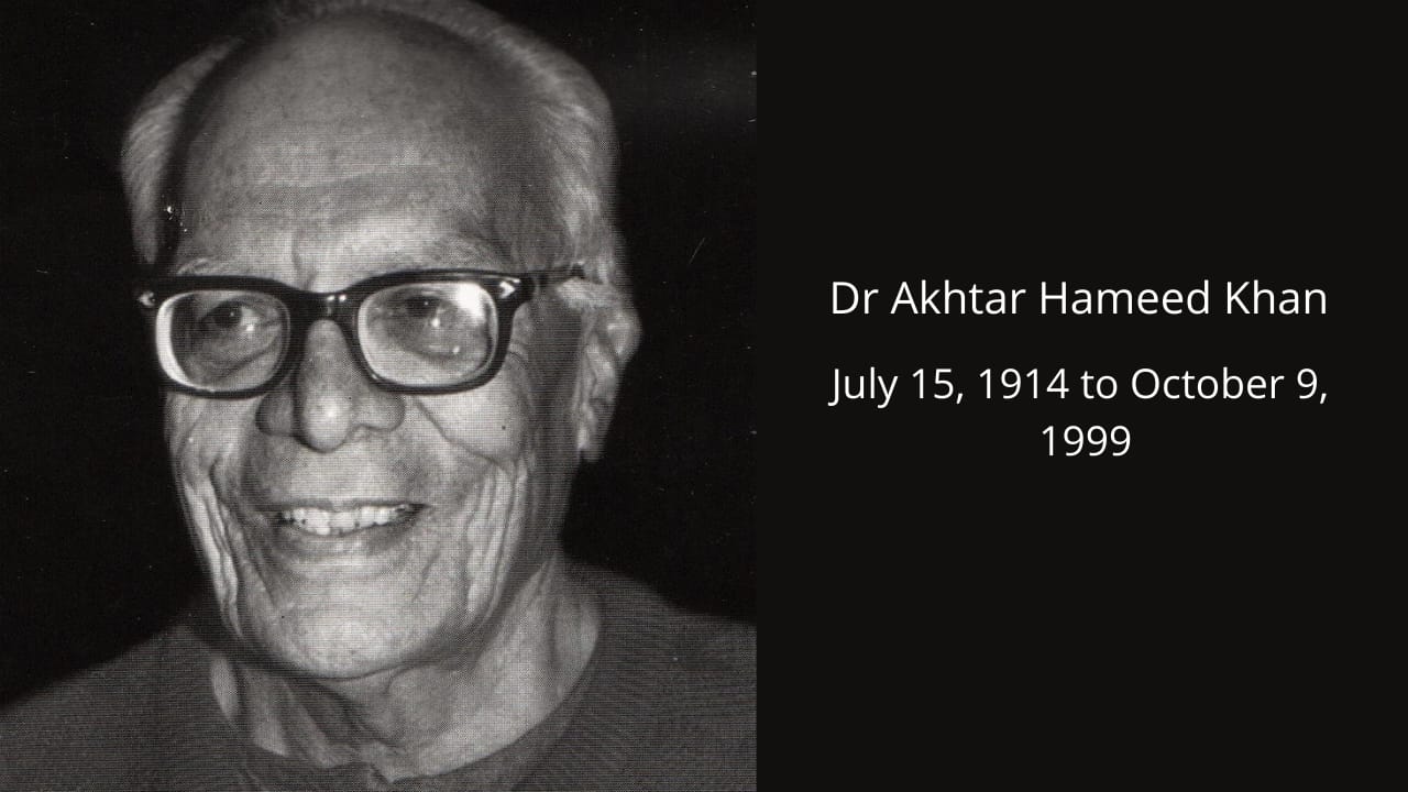 Dr. Akhtar Hameed Khan’s 22nd Death Anniversary