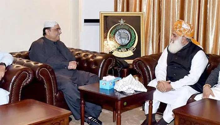 Asif Zardari consults with Fazlur Rehman over Cabinet formation