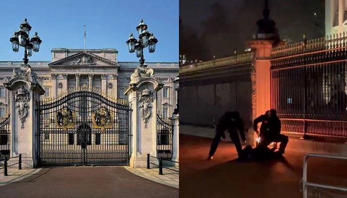 Man arrested for setting fire to Buckingham Palace wall