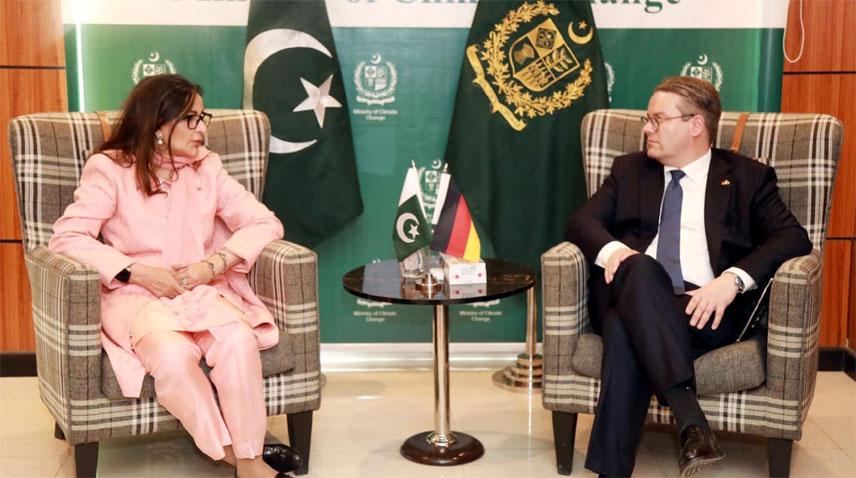 German Foreign Minister Dr Tobias Lindner calls in Sherry Rehman