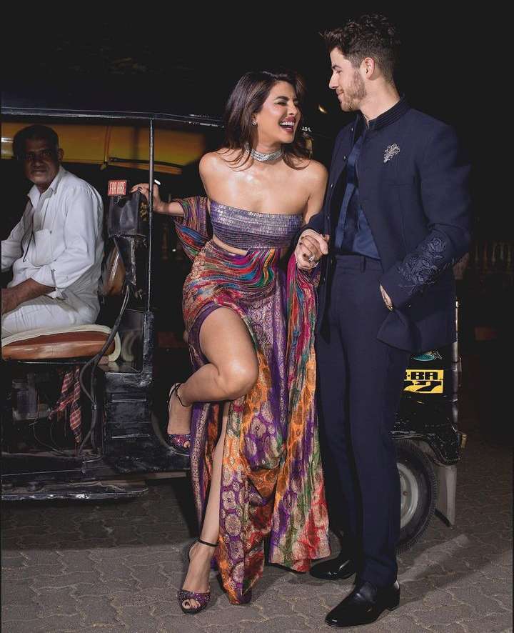 Priyanka Chopra Nick Jonas in auto rickshaw