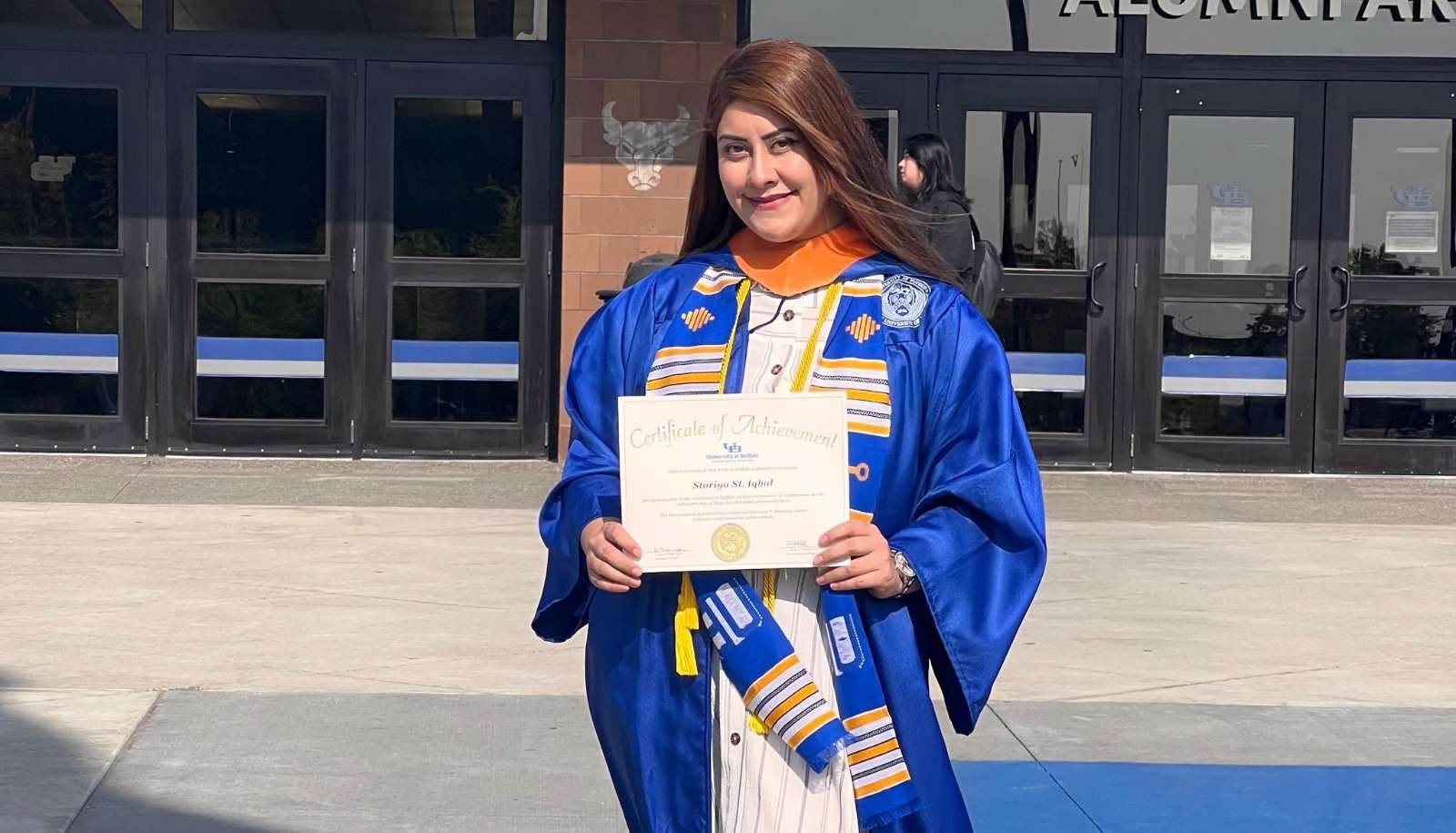 Storiya Khan, sister of Mashal Khan, completes graduation in New York