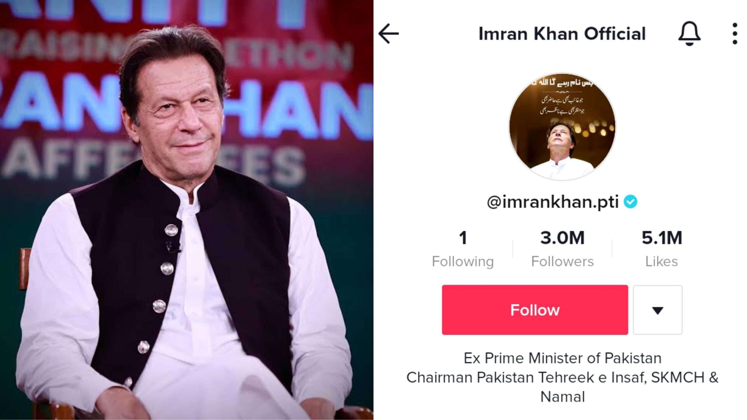 Imran Khan’s TikTok account crosses 3 Million followers