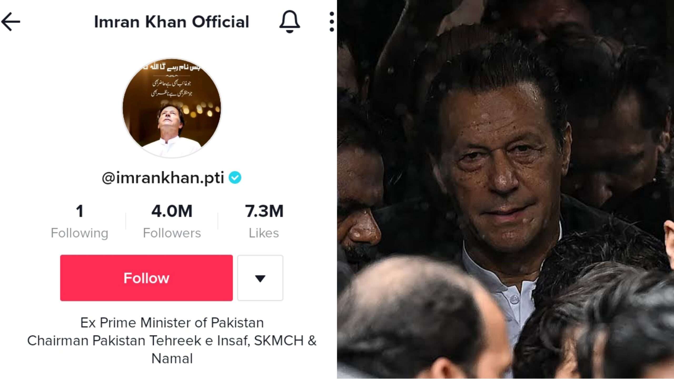 PTI Chairman Imran Khan trending on TikTok, crosses 4 Million followers