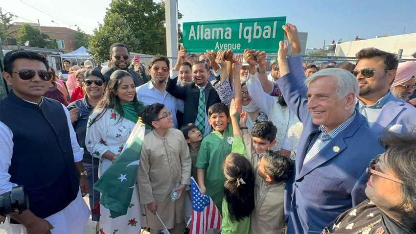 Allama Iqbal Avenue inaugurated in New York City’s Queens Borough