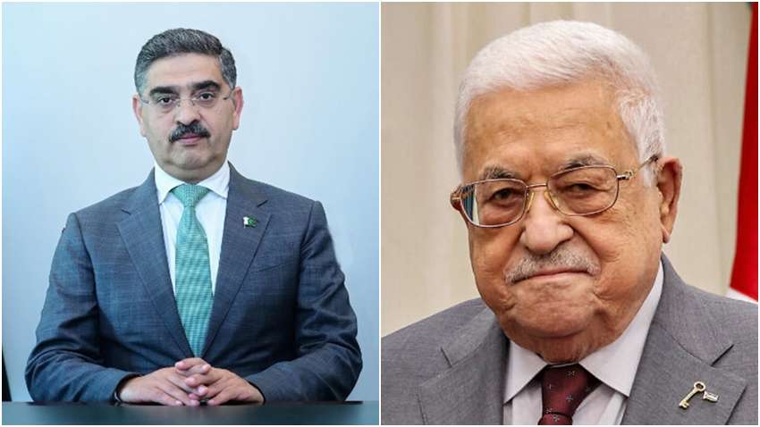 Israel-Gaza War: PM Kakar, Palestinian President Mahmoud Abbas discusses current situation in Palestine